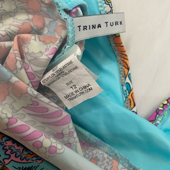 Nwot Trina  turk coral reef tankini ring set - Picture 8 of 8